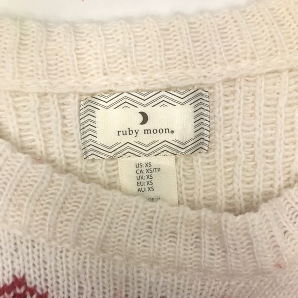 Christmas sweater. Size US XS Brand Ruby Moon. - Picture 2 of 4